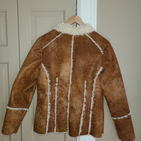 TSUNAMI WOMENS FAUX SUEDE & LINED JACKET MEDIUM - Picture 2 of 12